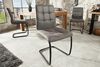 riess-ambiente Freischwinger MODENA vintage grau / schwarz (Einzelartikel, 1 St), Esszimmer · Microfaser · Metall · Industrial Bild 2