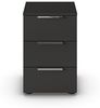 Rauch Möbel Flipp, Nachttisch für Schlafzimmer, Kinderzimmer, Wohnzimmer, Jugendzimmer, Flur, Garderobe, 3 Schubladen, mit Softclose-Funktion, Farbe Schwarz, Breite 40 cm Bild 5