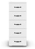 rauch Aditio Box, Kommode, 5 Schubladen, mit Softclose-Funktion, Farbe Weiß, BxHxT 40x100x42cm Bild 5