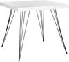 SAFAVIEH Contemporary Wooden Accent Table, in White and Black, 80 X 80 X 74.93 Bild 4