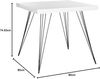 SAFAVIEH Contemporary Wooden Accent Table, in White and Black, 80 X 80 X 74.93 Bild 3