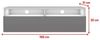 Selsey 'Rednaw' TV-Schrank mit Schublade, Mattweiß / Hochglanz Grau mit LED, 100 cm Bild 5