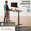 boho office® Basic Line - elektrisch stufenlos höhenverstellbarer Schreibtisch in Silber mit Memory-Funktion sowie einstellbaren Kollisionsschutz und Soft-Start/Stop Bild 2