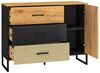 Kommode Colt Sideboard 120x40x90cm schwarz Craft Gold Eiche Premium Steel Bild 5