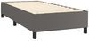 vidaXL Boxspringbett mit Matratze Grau 90x190 cm Kunstleder 3142819 Bild 4