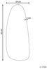 Wandspiegel CERGY 39 cm 95 cm Metall Schwarz Bild 3