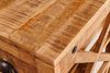 riess-ambiente Servierwagen BODEGA 86cm natur / schwarz, (Einzelartikel, 1 St), Küche · Massivholz · mit Weinregal · Barschrank Bild 5
