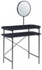 Schminktisch Hjelmeland mit Spiegel 129x80x44 cm Schwarz [en. casa] Bild 3