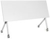 Zusammenklappbarer Schreibtisch mit Rädern Weiß BENDI Bild 5