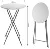 Casaria Stehtisch (2-St), 2x Klappbar 110cm Hoch Rund 60cm Garten Camping Bistrotisch Bild 2
