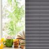 Plisseerollo ohne Bohren Klemmfix 60x130 cm(BxH) Anthrazit Jalousie Sonnenschutz Easyfix Faltrollo Lichtdurchlässig Rollo für Fenster & Tür Bild 3