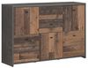 Kommode >Burg< in Betonoptik Dunkelgrau - 114.1x77.5x29.6cm (BxHxT) Bild 2
