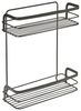 Metaltex Duschregal mit 2 Etagen Schwarz 443446 Bild 1