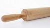 Teigrolle HWC-B71, Nudelholz Wellholz Ausroller Rollholz Teigwalze Teigausroller Holzroller Holzwalze, Bambus 44x5cm Bild 4