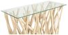 Vente-unique - Wandkonsole - Glas & Teakholz - Naturfarben - GAYANA Bild 5