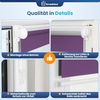Grandekor Doppelrollo Klemmfix ohne Bohren Weiß-Anthrazit-Lia 70x150 cm(Stoffbreite 66cm) Fenster Rollos für innen Klemmrollos Duo Rollos für Fenster ohne Bohren mit Bohren Privatschutz Zebrarollo Bild 5