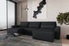 MOEBLO Wohnlandschaft DENVER U MINI, aus Cord, Couch Cord für Wohnzimmer Schlafsofa Sofagarnitur Sofa Eckcouch U-Form Cordstoff, Eckcouch Wohnlandschaft Sofa mit Ottomane Eckgarnitur Polsterecke, mit Schlaffunktion und Bettkasten Bild 3
