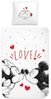 BERONAGE Kinderbettwäsche Minnie Mouse und Mickey Mouse Love Bettwäsche Linon / Renforcé, 100% Baumwolle, 2 teilig, 135x200 + 80x80 cm Bild 4