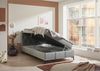 CORNWILL Boxbett 120x200, Grau - Modernes Einzelbett mit Bettkasten - 121 x 102 x 210 cm (B/H/T) Bild 4