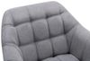 Vente-unique - CASERTA Sessel Stoff Grau - B 73 cm x H 77 cm x L 82 cm Bild 4