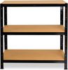 shelfplaza BLACK 90x60x50 cm Schwerlastregal in schwarz mit 3 Böden und 175 kg Traglast pro Boden Bild 5