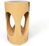 FaHome Beistelltisch Holzhocker Massiv Rund (50x30x30cm), Hocker Natur Beistelltisch Blumenhocker Massivholz Bild 4