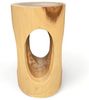 FaHome Beistelltisch Holzhocker Massiv Rund (50x30x30cm), Hocker Natur Beistelltisch Blumenhocker Massivholz Bild 5