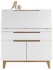 Sekretär Celio 10 weiß Eiche 97 x 113 x 40 cm Schreibtisch Arbeitszimmer Bild 3
