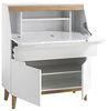 Sekretär Celio 10 weiß Eiche 97 x 113 x 40 cm Schreibtisch Arbeitszimmer Bild 5