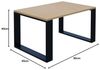 AKKE Außergewöhnlicher Couchtisch Beistelltisch für Wohnzimmer | Kaffee Tee Wohnzimmertisch Tisch | Coffee Table | Zimmer Schlafzimmer Möbel | Deko Modern Eiche Hell 60 x 40 x 55 Bild 2