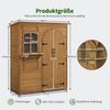 M MCombo Gartenschrank Geräteschuppen Holz 0926, 73×144×185 cm (Natur) Bild 3