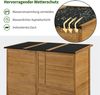 M MCombo Gartenschrank Geräteschuppen Holz 0926, 73×144×185 cm (Natur) Bild 5