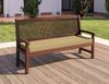 sunnypillow Bankauflage Stuhlkissen mit abnehmbarem Bezug Bankkissen Bankpolster Polsterauflage Auflage für Gartenbank viele Farben und Größen zur Auswahl (150 x 50 x 5 cm, Sandfarben) Bild 2
