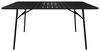 Vente-unique - MIRMANDE Garden dining set Metall Schwarz - B 80 cm x H 74,5 cm x L 160 cm Bild 4