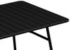 Vente-unique - MIRMANDE Garden dining set Metall Schwarz - B 80 cm x H 74,5 cm x L 160 cm Bild 5