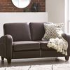 Julian Bowen Vivo 2-Sitzer-Sofa, braunes Kunstleder Bild 2
