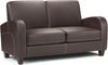 Julian Bowen Vivo 2-Sitzer-Sofa, braunes Kunstleder Bild 3
