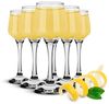 6 klare Schnapsgläser mit Füß Likörgläser Aperitif Shots Stamper Tequilagläser Obstlerglas Bild 3