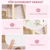 AIYAPLAY Schminktisch mit Spiegel Schubladen Kleiderstangen (Frisiertisch mit Hocker, 2-St, Make-up Tisch), für Mädchen 3-8 Jahre Weiß Bild 5