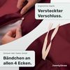 twenty:three® Bettwäsche Lyocell Bettwäsche Biking Red, Lyocell, Atmungsaktiv, Ultraweich, 100% TENCEL™ Lyocell, Nachhaltig Bild 5