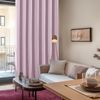Deconovo Verdunkelungsvorhang Kälteschutz Gardinen Schlafzimmer Kälteschutzvorhang Blickdicht 138x117 cm Hellpink 2er Set Bild 3