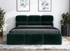 Polsterbett MAROKO 120x200 mit Matratze, Bettkasten und Lattenrost. Farbe: Dunkelgrun 10 Bild 2