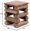 Hocker BLOCK 38 Teak Massivholz naturfarben Bild 3