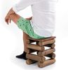 Hocker BLOCK 38 Teak Massivholz naturfarben Bild 5