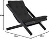 Karup Design Futon Liegestuhl BOOGIE Gestell Schwarz / Dark Grey Bild 2