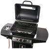 Activa Lavastein Gasgrill, Edelstahl Schwarz, 99 x 49 x 92 cm Bild 2