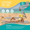 KESSER® Strandmatte klappbar mit verstellbarer Rückenlehne, Strandliege faltbar mit Tragegurt, wasserdichter Handyhülle & Aufbewahrungstasche, Sonnenliege für Strand Garten Terrasse, Liegematte 130Kg Grau, 2er Set Bild 3