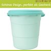 Premium Windeleimer aquamarin mit Deckel und Tragegriff Bild 2