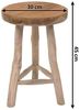 Spetebo Blumenhocker Teak Blumenhocker mit 3 Beinen - Ø 30 cm (Packung, 1 St, 3-Fuß), Massiver Holz Pflanzenständer Bild 2