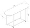 Konsolentisch Nordfron 120x40x75 cm Marmor, weiß [en. casa] Bild 2
